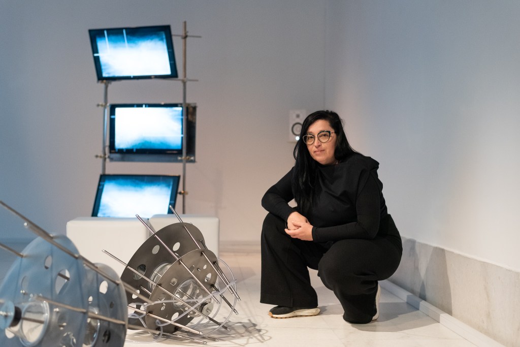 Photos from solo exhibition LIne +1233m -1233m , Kresija Gallery Ljubljana, Aprile - May 2023