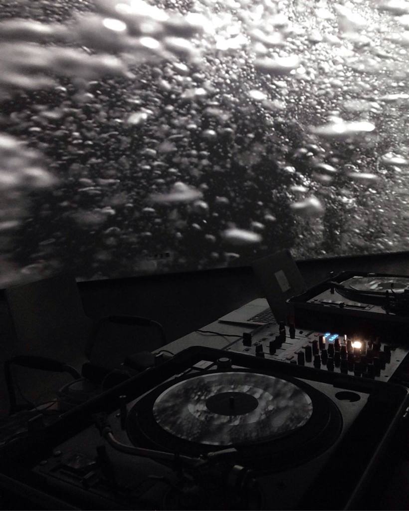 Aquatocene few moments before the performance at CA2M Centro de Arte Dos de Mayo Madrid & playtime audiovisuales