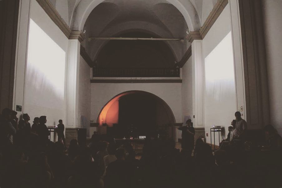Aquatocene at Kosmica festival at Laboratorio Arte Alameda.